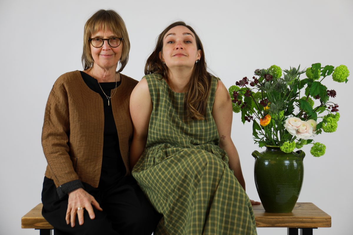 The Polly Dress - Handloomed Green Kala Cotton Check