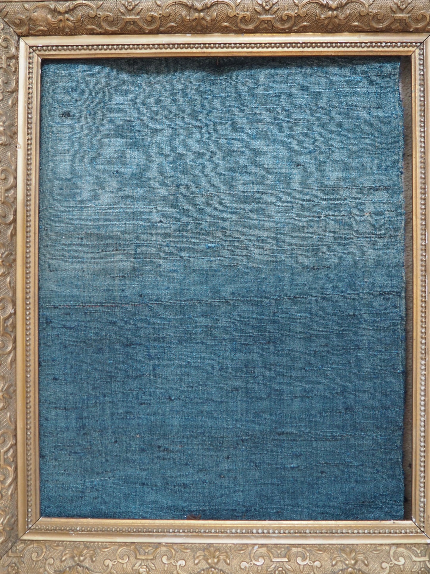 Ombré Grey Indigo Silk and Wool Handloomed Scarf