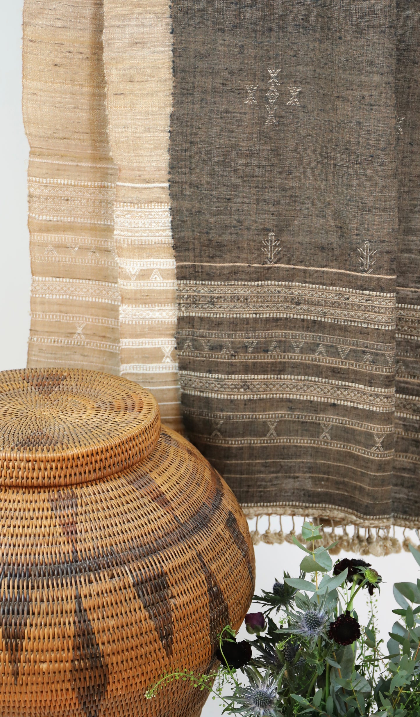 Brown Kutch Handloom Scarf
