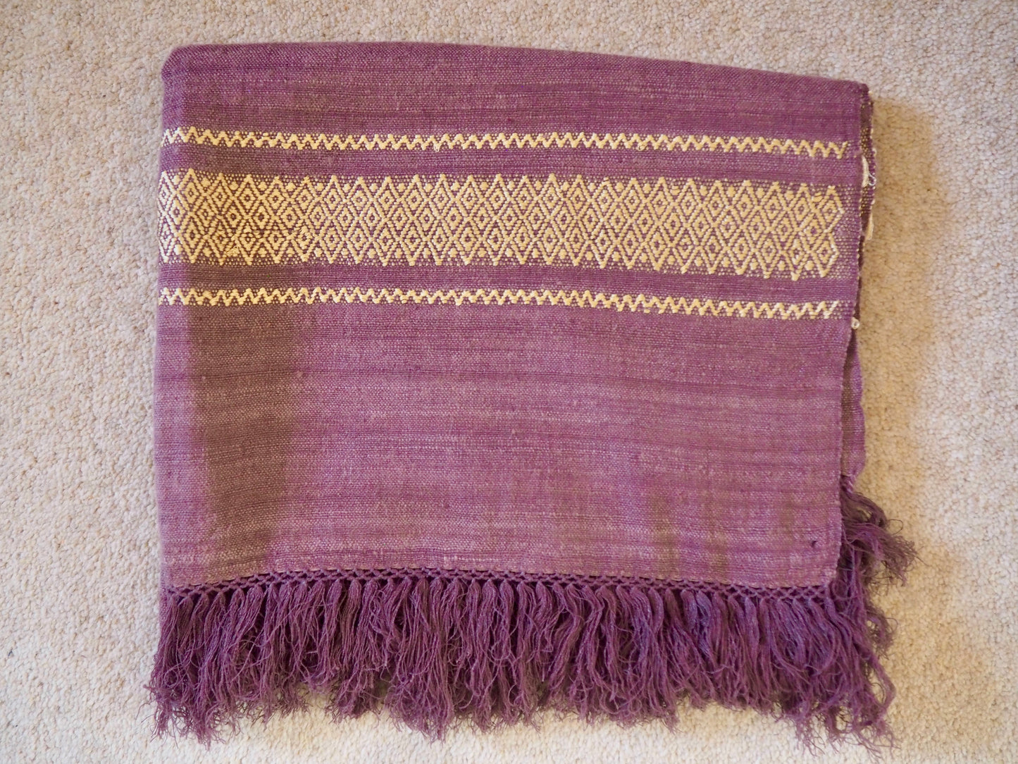 Eri Silk Scarf Mulberry