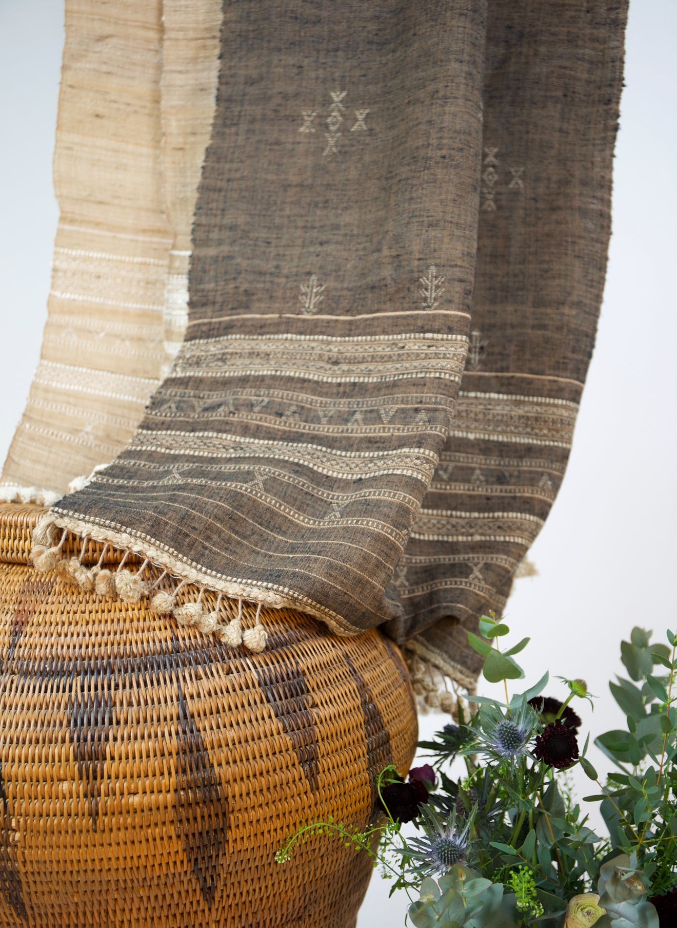 Brown Kutch Handloom Scarf