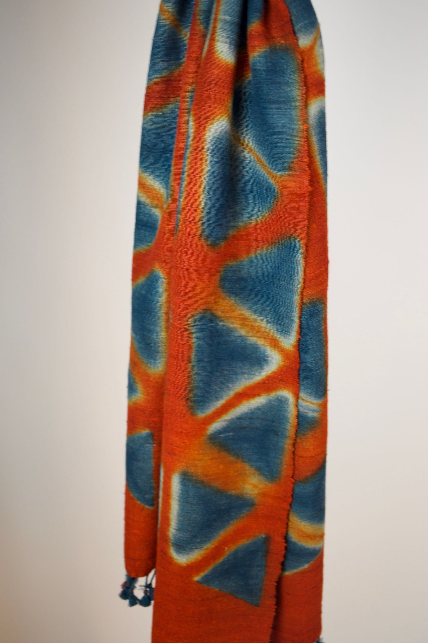 Madder and Indigo Scarf