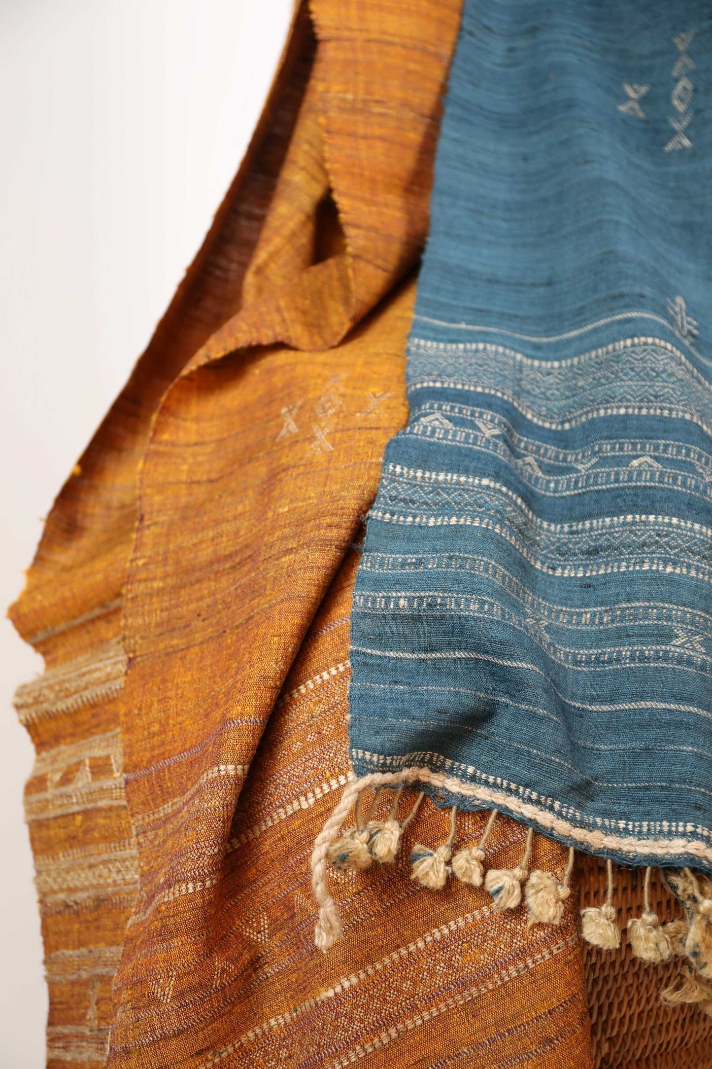 Burnt Orange Handloom Kutch Scarf