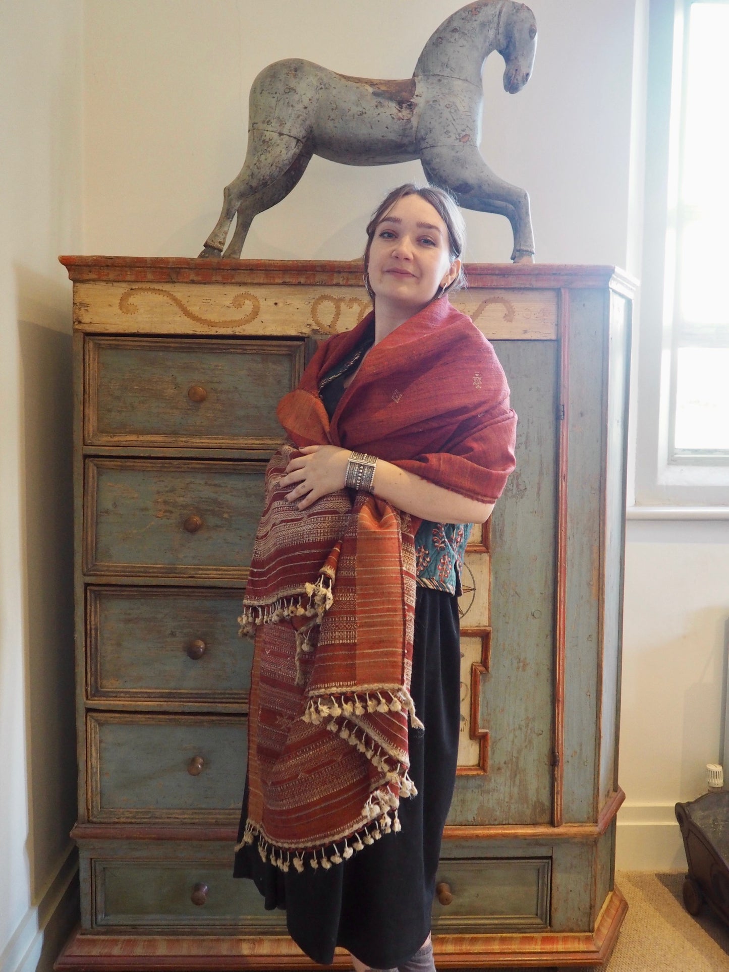 Madder Red Natural Dye Throw