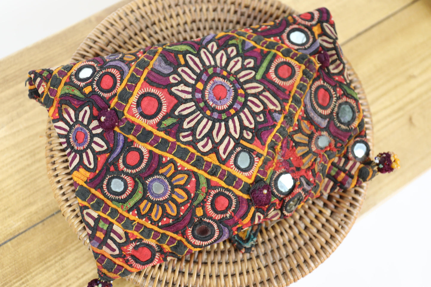 Floral Hand Embroidered Dowry Purse