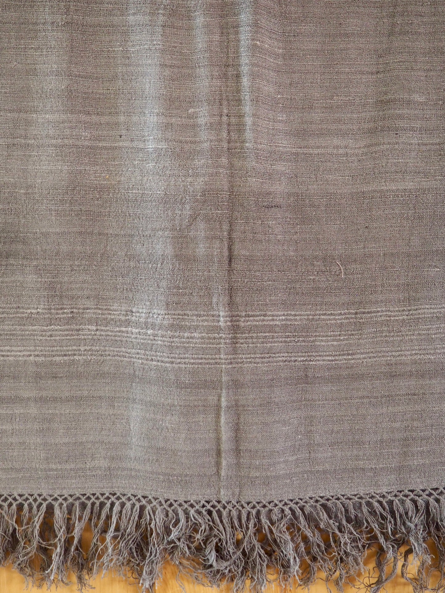 Eri Silk Scarf Charcoal Grey