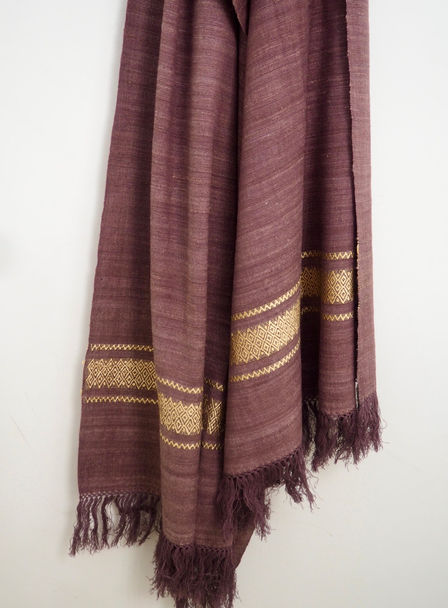 Eri Silk Scarf Mulberry