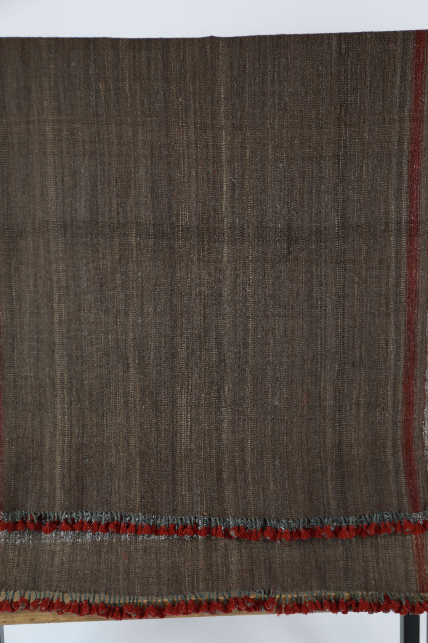 Walnut and Pomegranate Shamji Siju Vankar Woven Wool Throw