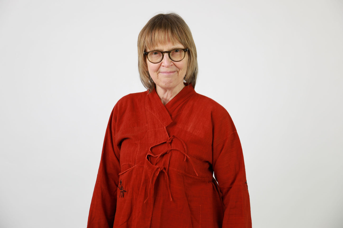 Red Handmade Khediya Jacket Rabari