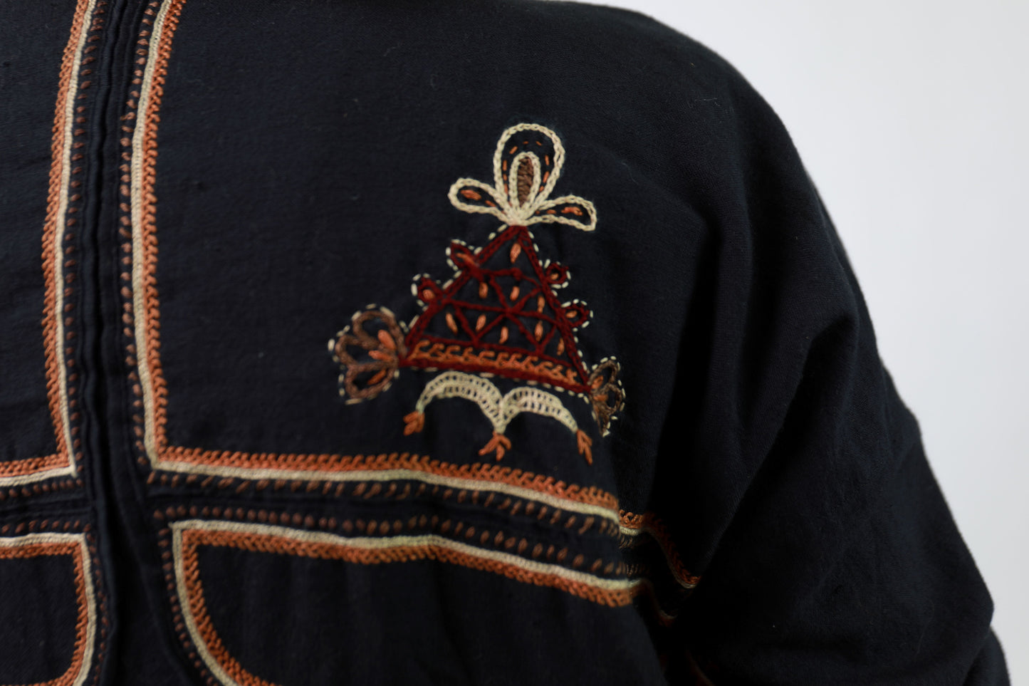 Black Cotton Embroidered Khediya Dress – Dhebariya Rabari