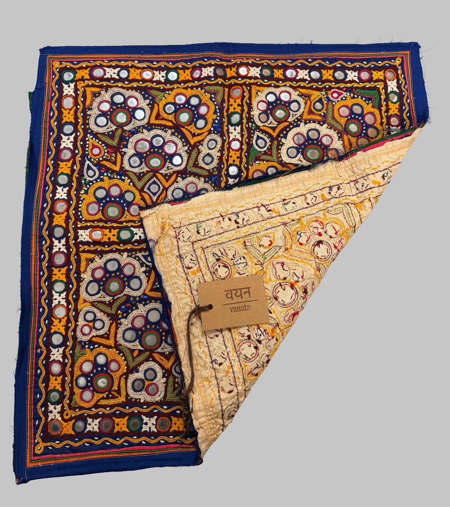 Vintage Ahir Community Embroidered Wall Hanging