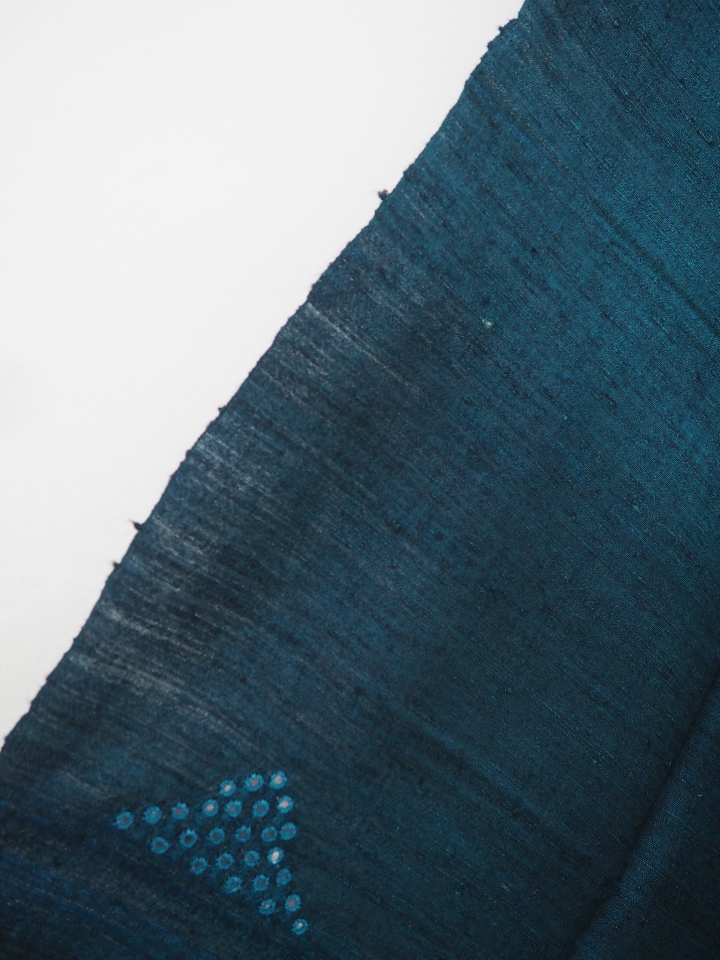 Ombré Deep Indigo Silk and Wool Handloomed Scarf