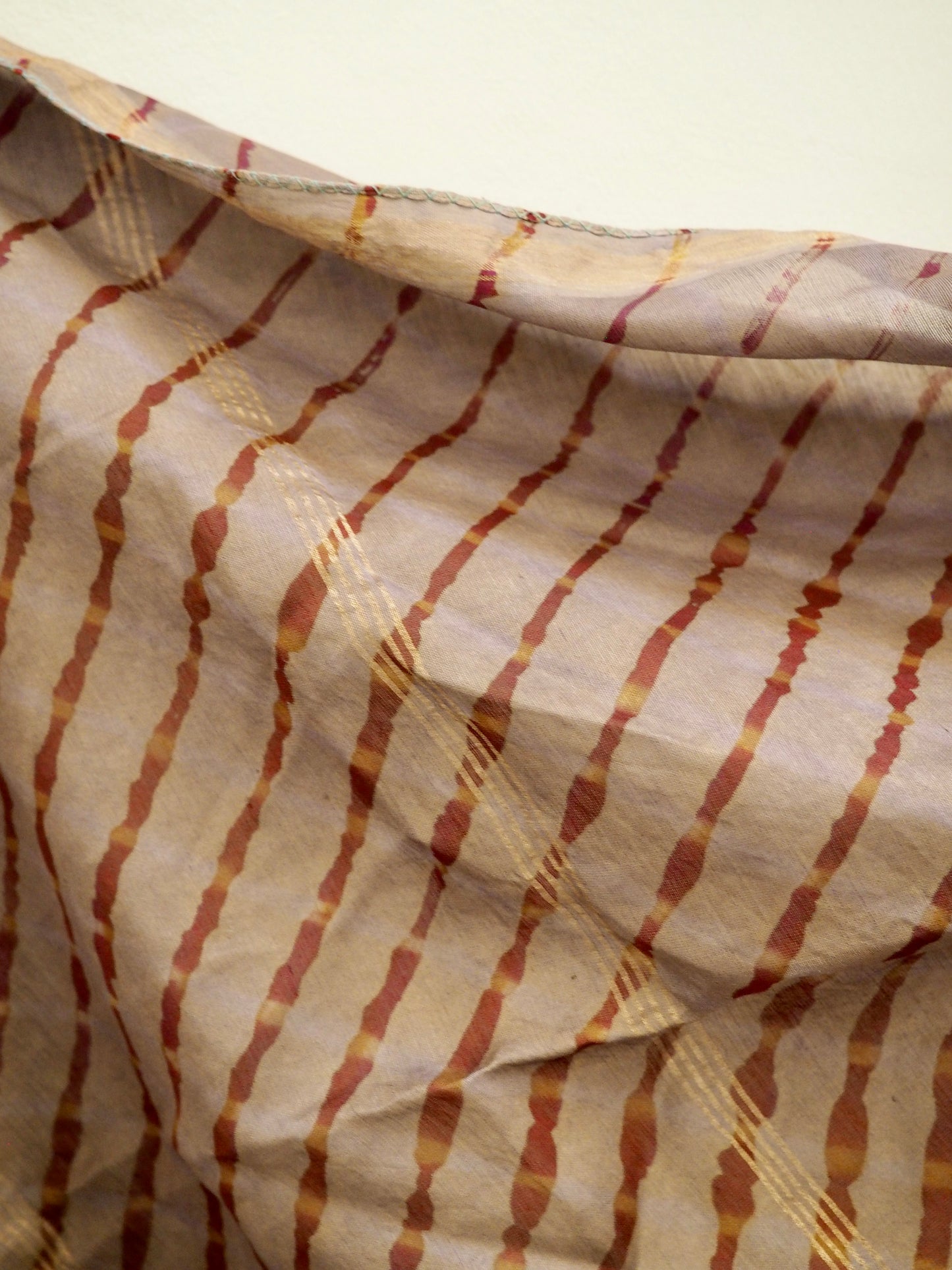 Grey Cotton Lehera Printed Scarf