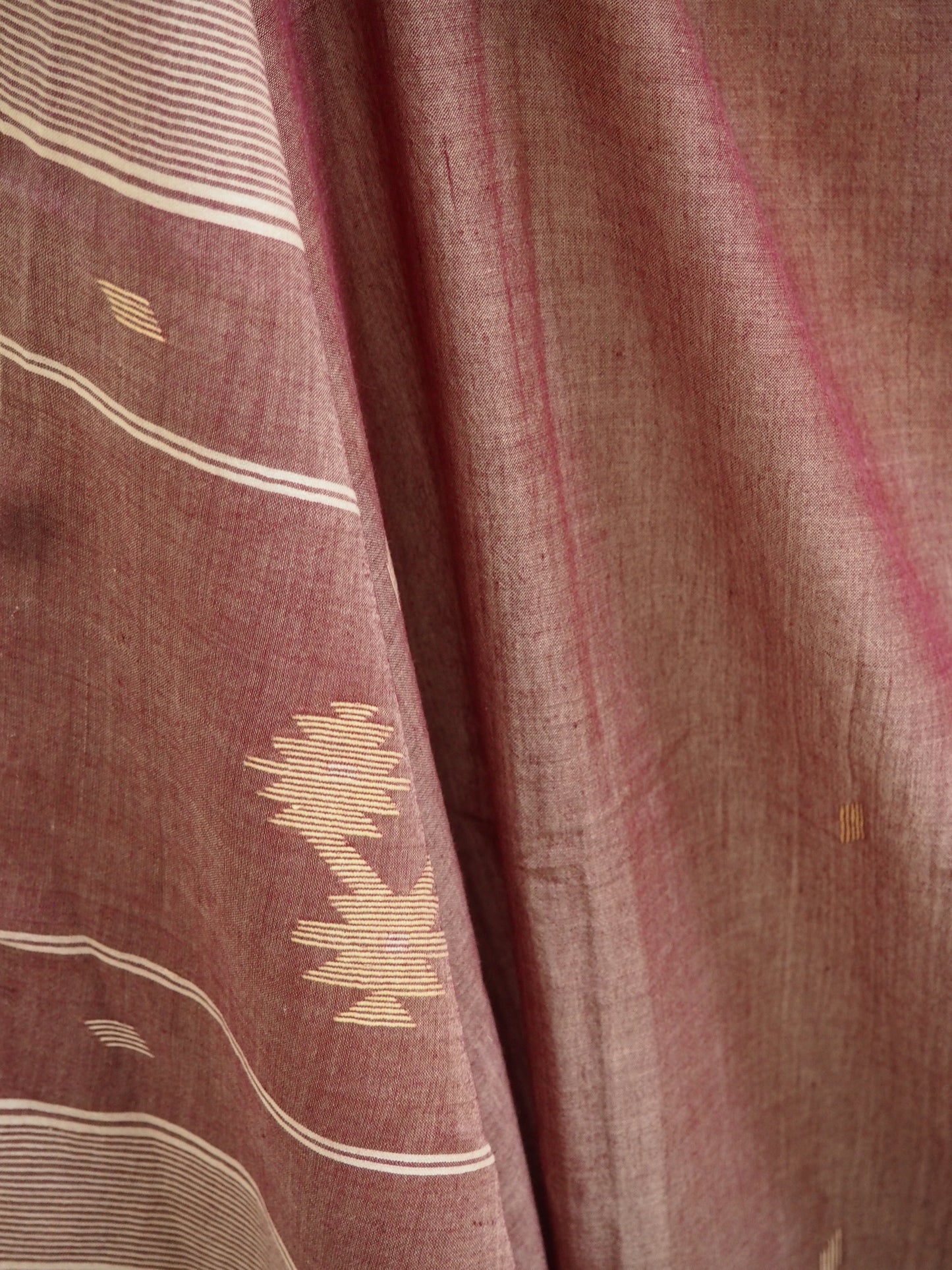 Plum Jamdani Scarf