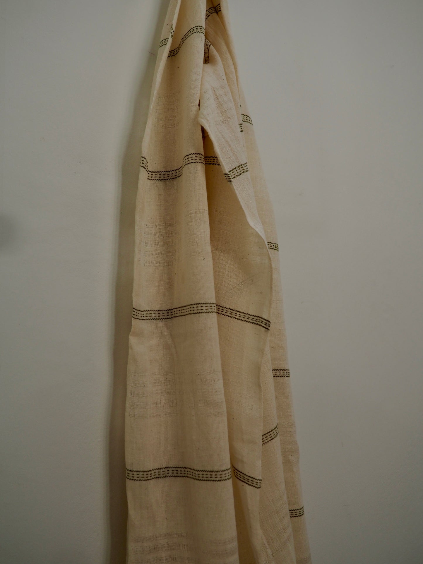 Cream Handspun Kala Cotton Scarf
