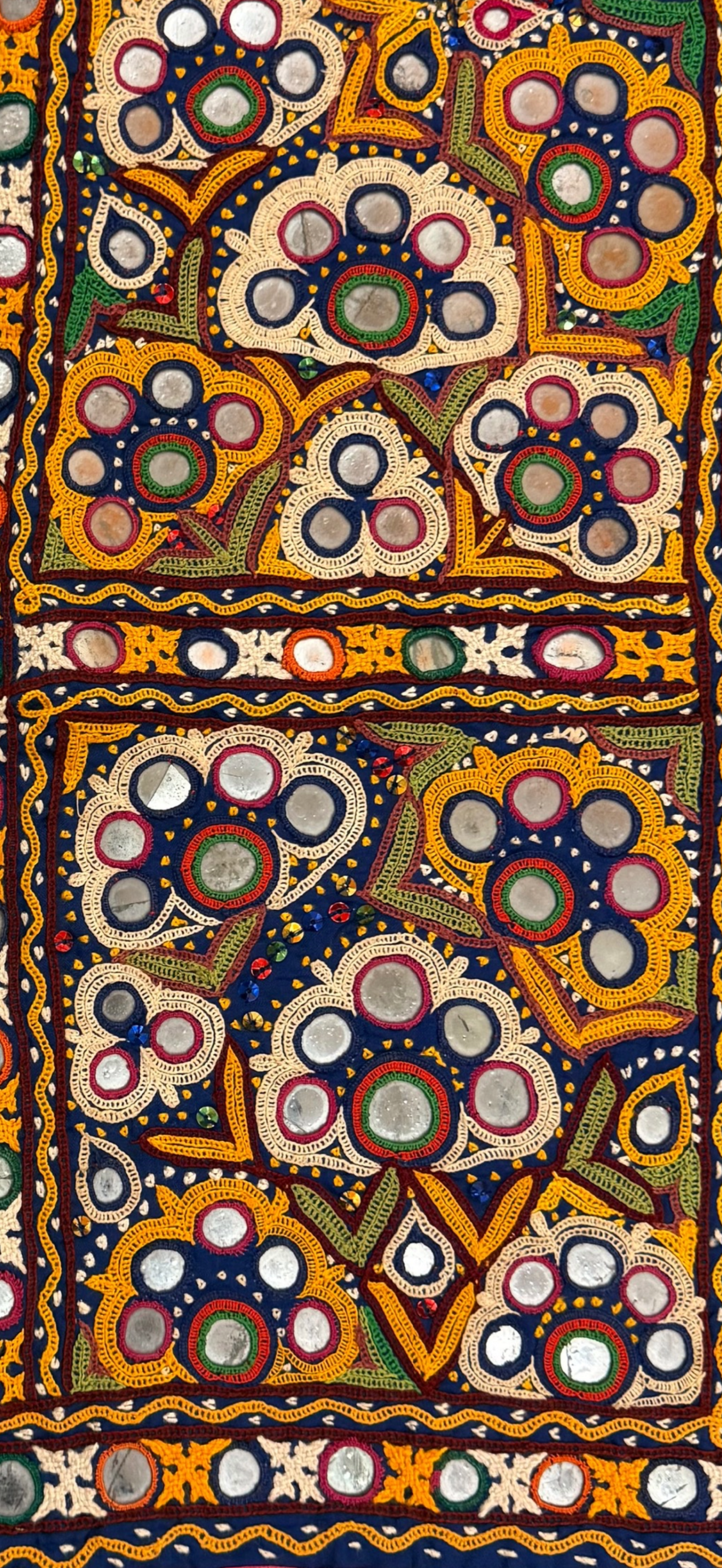 Vintage Ahir Community Embroidered Wall Hanging