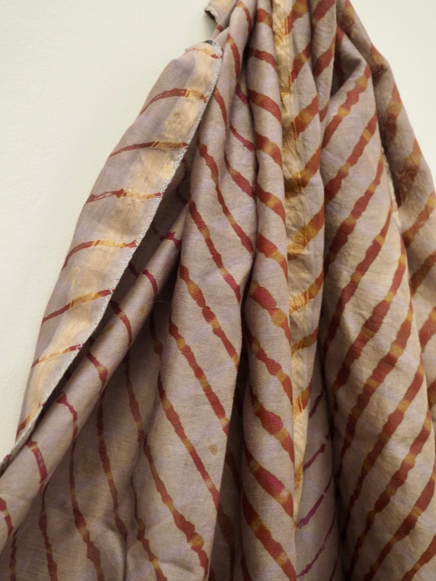 Grey Cotton Lehera Printed Scarf