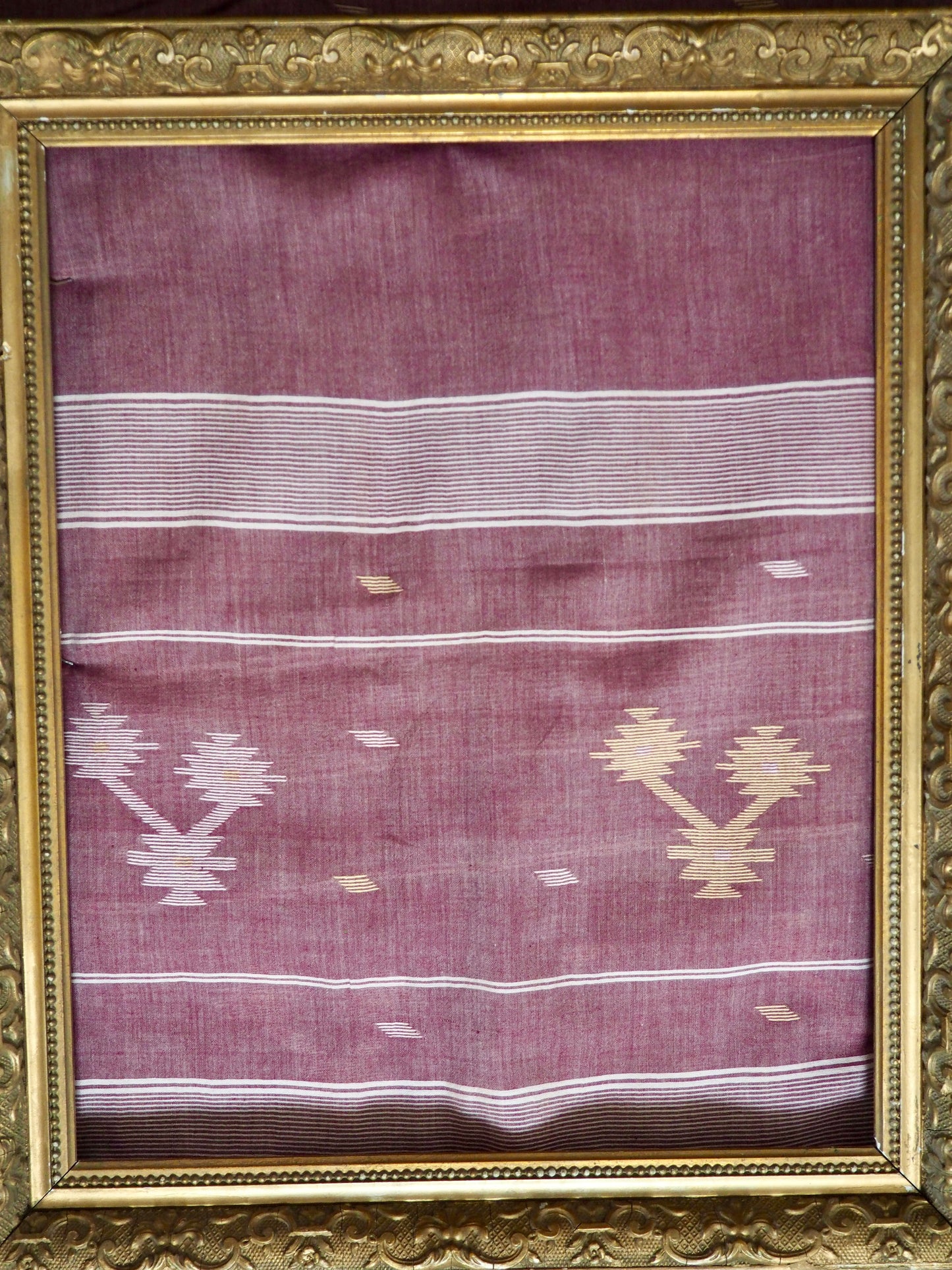 Plum Jamdani Scarf