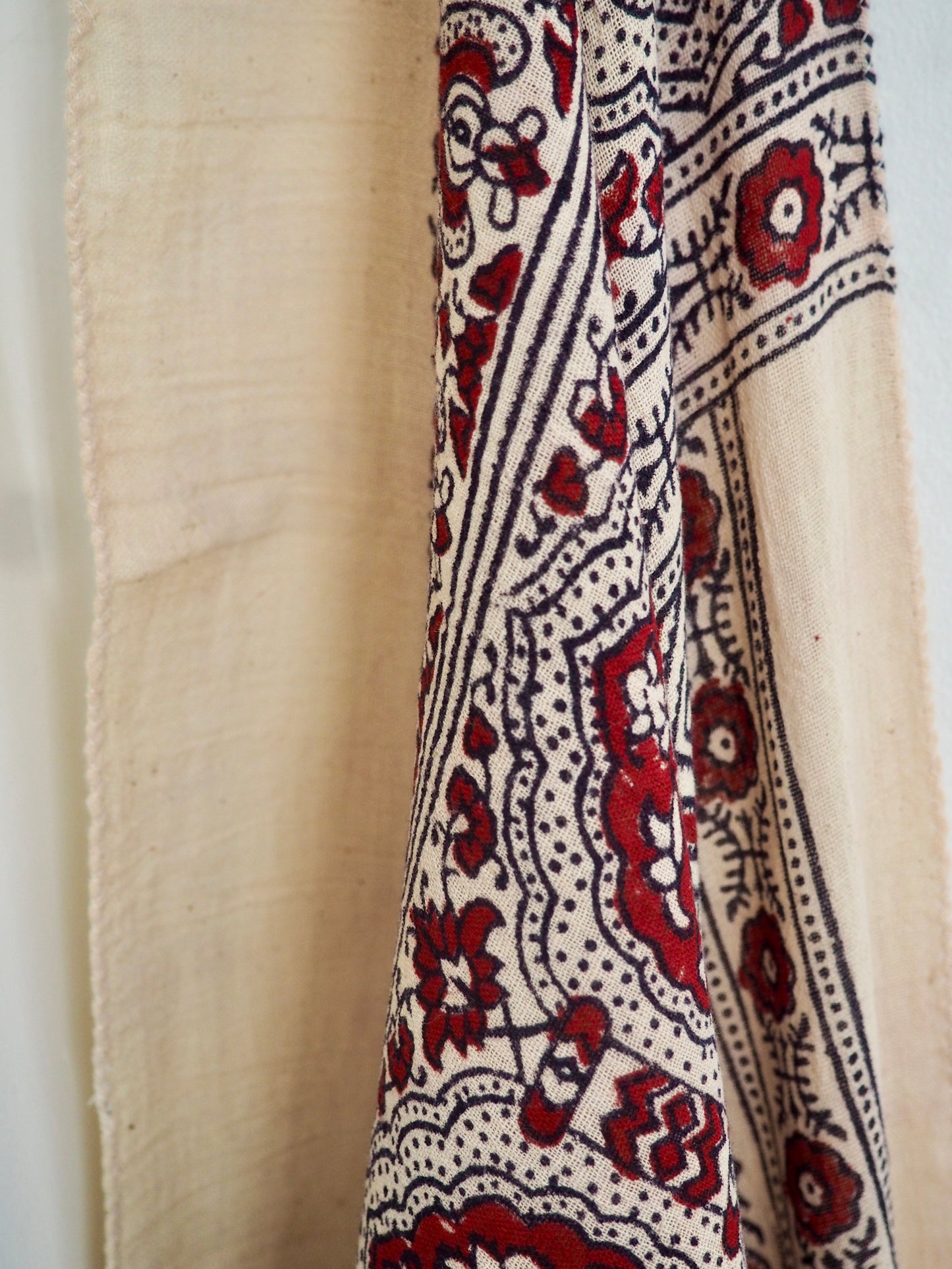 Ajrakh Printed Geometric Cotton Scarf