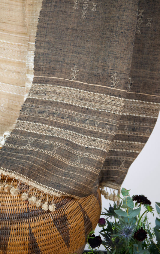 Brown Kutch Handloom Scarf