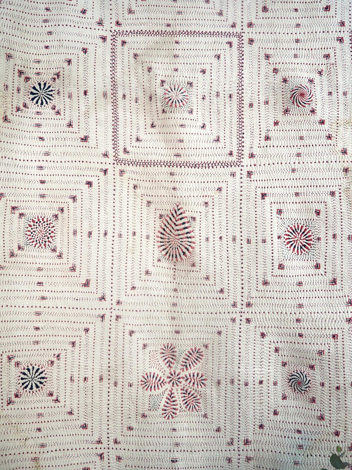 Nakshi Kantha Quilt